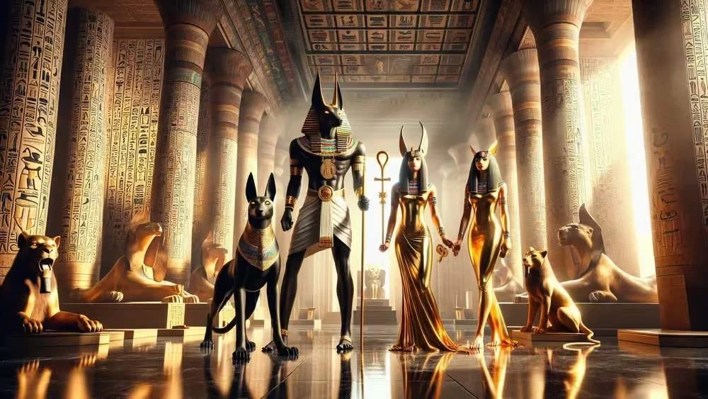 Which god guards the underworld in Egypt