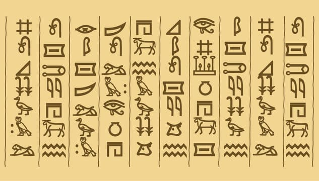 Ancient Egypt Hieroglyphs