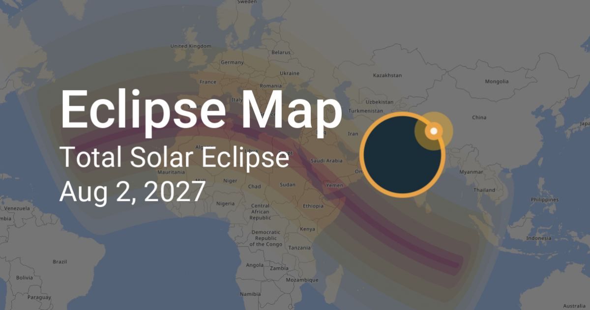 Countries Along the Eclipse Path