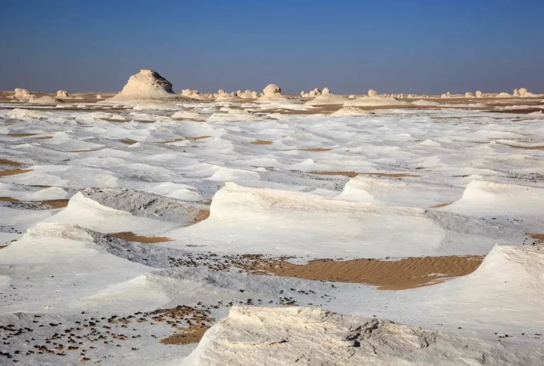 White desert National Park Egypt map