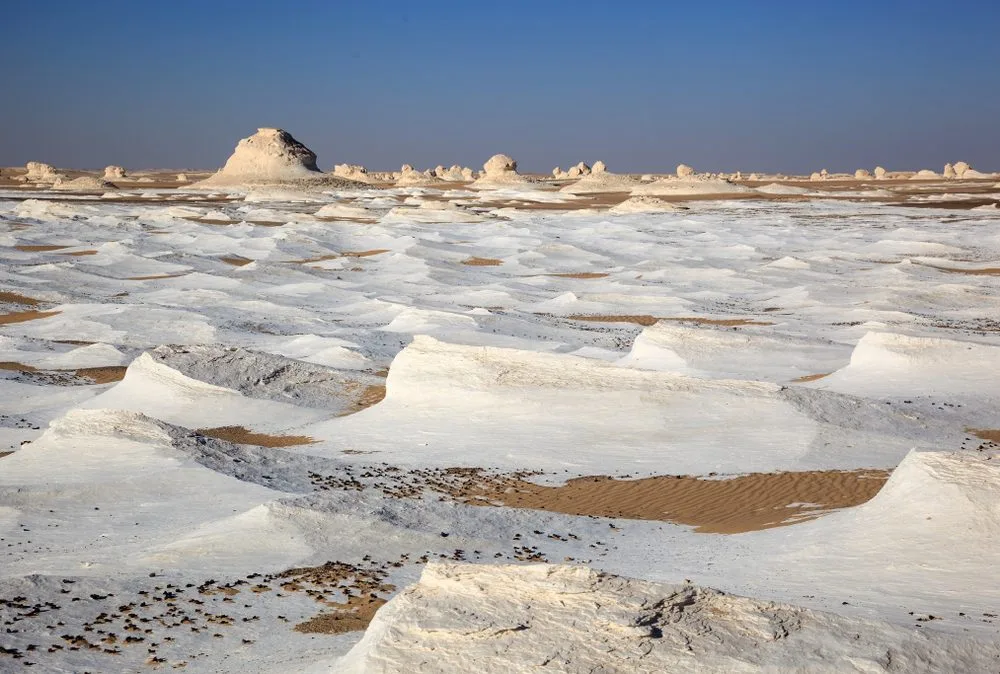 White desert National Park Egypt map
